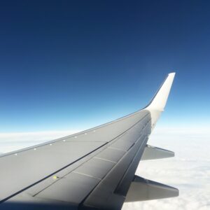 Wing of airplane